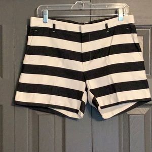 Banana Republic Black and Cream Shorts